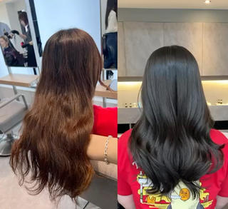 セミロング 🫧髪質改善•艶カラ ー特化🫧谷奥甲太のヘアスタイル