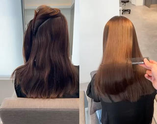 ミディアム 🫧髪質改善•艶カラ ー特化🫧谷奥甲太のヘアスタイル