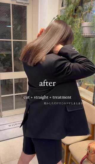 セミロング REINA☁️透明感 カラー/ぷつっと♡のヘアスタイル