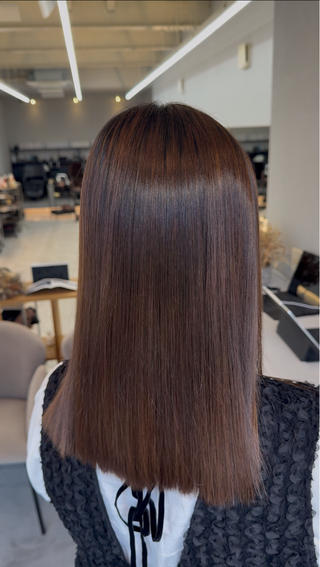 気になるうねり・広がりはストレートでつやつやになります️ 