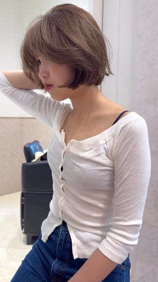 ショート 捺葵 @72tomi__のヘアスタイル