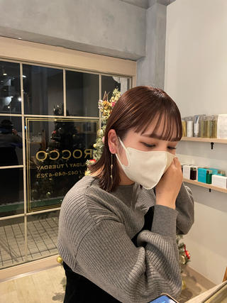 可愛いすぎない大人かわいいピンクブラウンは
ピンクの量を変えたり紫よりのピンクを入れたり
調節をしてます◎ 