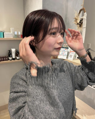 肩まであった髪をばっさりカット♡⃛ 