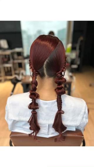 ロング カラー ヘアアレンジ 髙木美緒🌿 レイヤー/アレンジのヘアスタイル