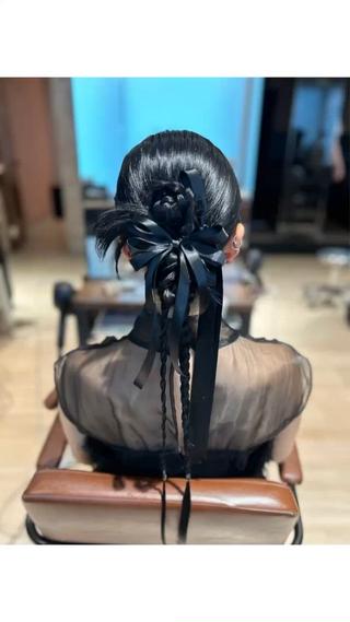 ロング カラー ヘアアレンジ 髙木美緒🌿 レイヤー/アレンジのヘアスタイル