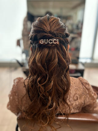 ハーフアップが可愛いスタイル 