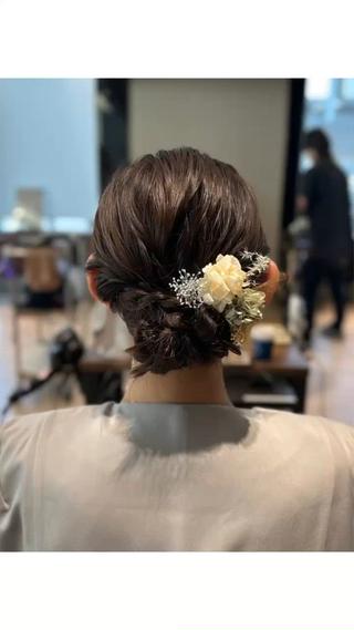 ミディアム カラー ヘアアレンジ 髙木美緒🌿 レイヤー/アレンジのヘアスタイル