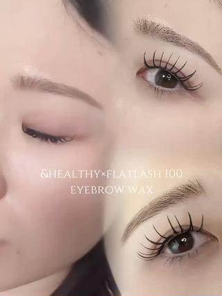 &healthyとアイブロウのセットメニューも可能になってます 