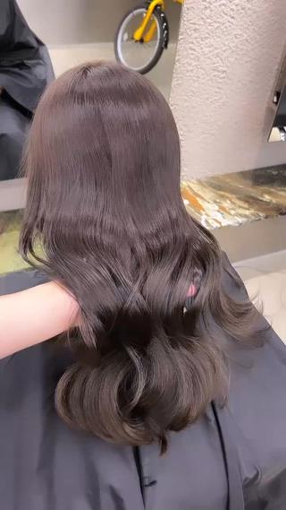 ロング カラー 渋谷/原宿♡PELE 縮毛矯正/ストレートのヘアスタイル