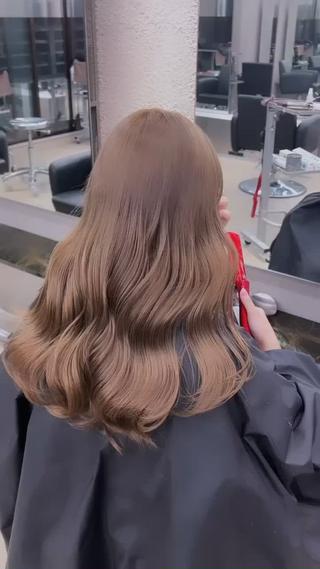 ロング カラー 渋谷/原宿♡PELE 縮毛矯正/ストレートのヘアスタイル