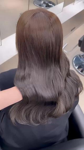 ロング カラー 渋谷/原宿♡PELE 縮毛矯正/ストレートのヘアスタイル