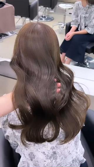 ロング カラー 渋谷/原宿♡PELE 縮毛矯正/ストレートのヘアスタイル