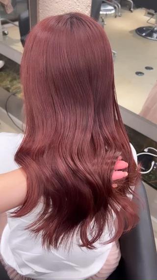 ロング カラー 渋谷/原宿♡PELE 縮毛矯正/ストレートのヘアスタイル