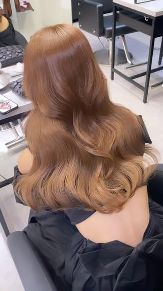 ロング カラー 渋谷/原宿♡PELE 縮毛矯正/ストレートのヘアスタイル