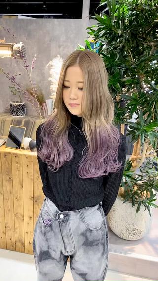 ロング 【.ico】心斎橋/ ウルフ/飛田ゆうきのヘアスタイル