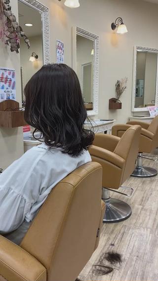 ミディアム ému エミュ　hair &spa所属・近藤 みゅうまのヘアスタイル