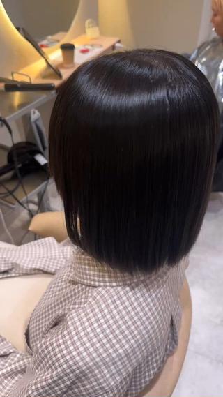 実際の仕上がりです!
※乾かしただけでまとまります