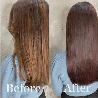 ロング ❣️髪質改善特化❣️ カモアオイのヘアスタイル