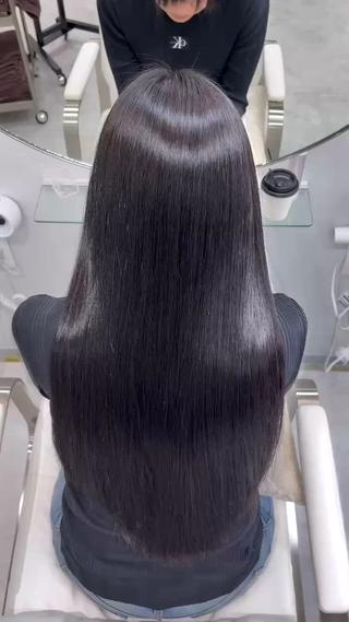 ロング 美髪縮毛矯正／ツヤ 髪カラー🫧つばさのヘアスタイル