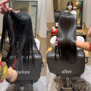 ロング パーマ 🫧髪質整形師 イケモトタクマ🎩のヘアスタイル