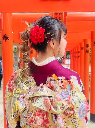 #卒業式ヘアセット　#成人式ヘアセット 