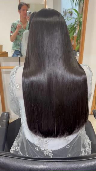 ロング カラー hoNua. 栄/透明感カラーのヘアスタイル