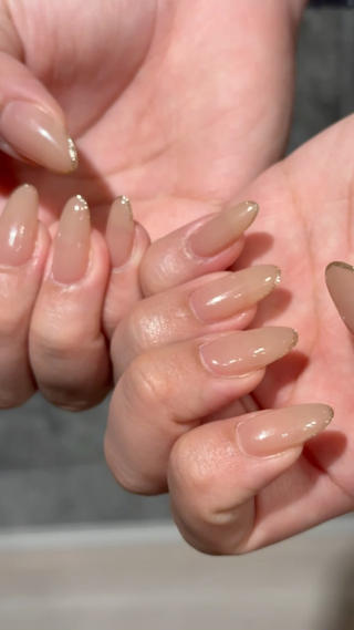 ゴールドラメスキニーフレンチ