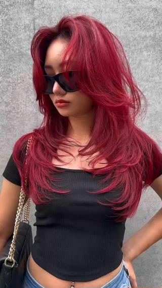 ロング カラー 中韓🇨🇳🇰🇷 🤍TAKAHIROのヘアスタイル