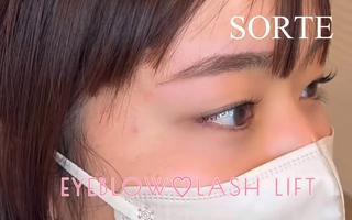 アイブロウ＋まつげパーマ90分メニュー
平行、立ち上げカールデザイン 