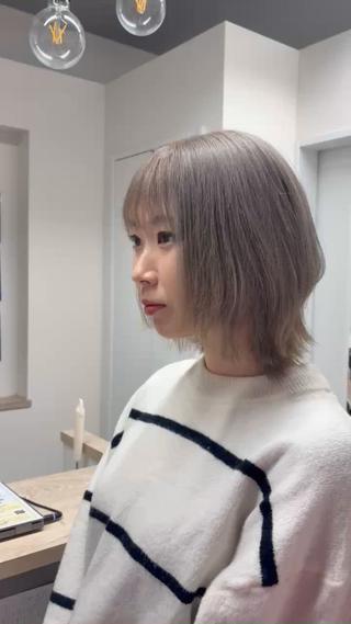ショート neaf 六本木店所属・六本木🫧パーマ 望月彩音のヘアスタイル