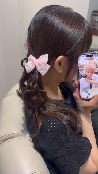 簡単推し活ヘアアレンジ 