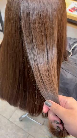 セミロング neaf 六本木店所属・六本木🫧パーマ 望月彩音のヘアスタイル