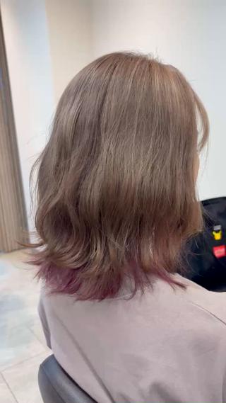 ミディアム neaf 六本木店所属・六本木🫧パーマ 望月彩音のヘアスタイル