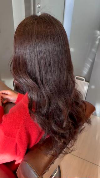 ロング カラー LOANA カラー &縮毛モデル募集のヘアスタイル