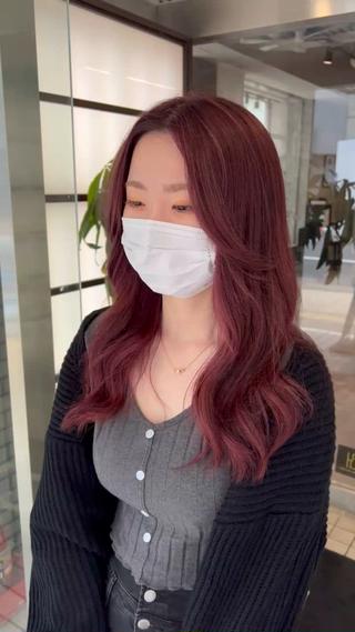 ロング パーマ 🌞レイヤー×カラー 前川那津美🌞のヘアスタイル