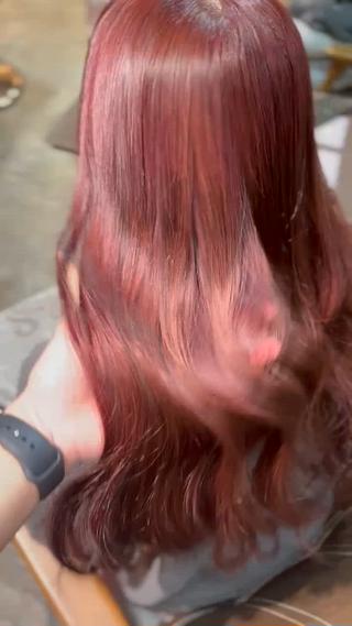 ロング カラー ブリーチ/縮毛矯正/ 川野秀真のヘアスタイル