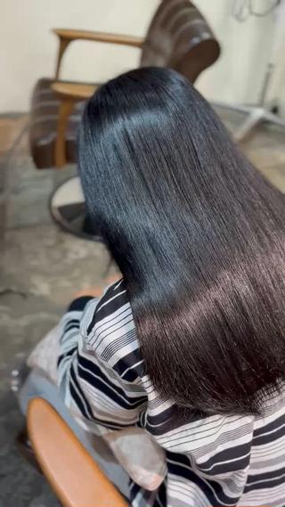 ロング カラー ブリーチ/縮毛矯正/ 川野秀真のヘアスタイル