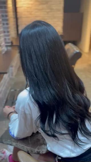 ロング カラー ブリーチ/縮毛矯正/ 川野秀真のヘアスタイル