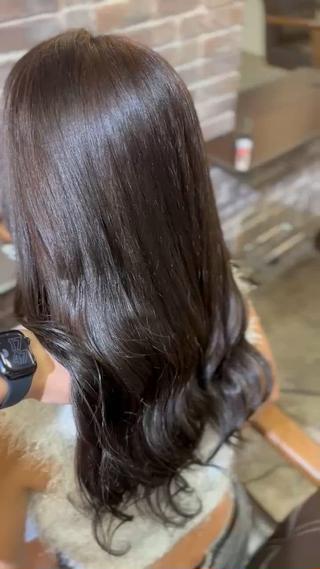 ロング カラー ブリーチ/縮毛矯正/ 川野秀真のヘアスタイル
