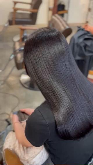 ロング カラー ブリーチ/縮毛矯正/ 川野秀真のヘアスタイル