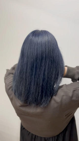 セミロング カラー ヘアアレンジ Lupinus所属・【艶カラー】石山拓人 /ブリーチのヘアスタイル