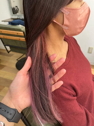 ロング カラー ヘアアレンジ Lupinus所属・【艶カラー】石山拓人 /ブリーチのヘアスタイル