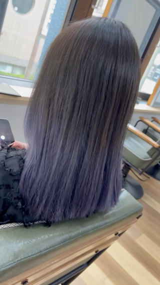 ミディアム カラー ヘアアレンジ Lupinus所属・【艶カラー】石山拓人 /ブリーチのヘアスタイル