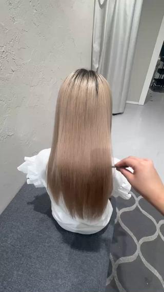 ハイトーンでもサラサラヘアに️ 