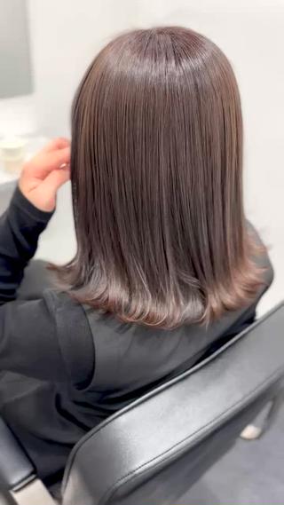 ミディアム カラー AI KIのヘアスタイル