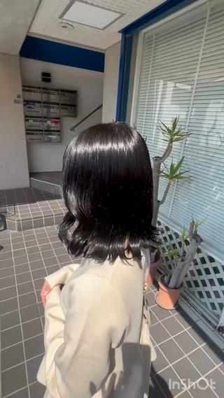 ミディアム 井上 昴のヘアスタイル