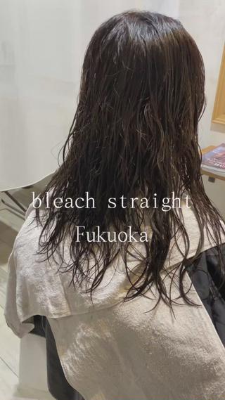 ロング カラー パーマ Keshiki大名 安部 真輝のヘアスタイル