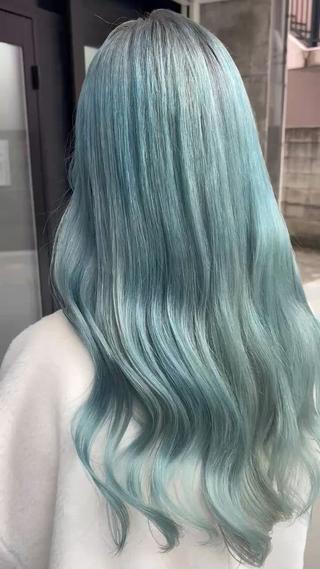 ロング カラー ハイトーン/韓国風/ 艶髪/吉祥寺のヘアスタイル