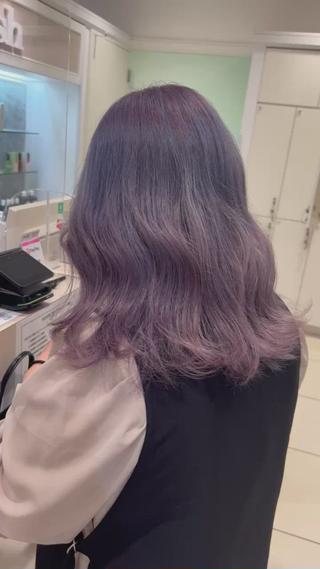 セミロング カラー AI TOKYO S所属・mizuki 【韓国レイヤー】のヘアスタイル