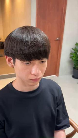 ショート カラー パーマ メンズ 雪音/美髪縮毛矯正 /ニュアンスパーマのヘアスタイル